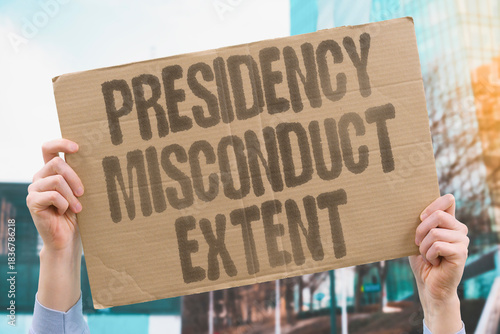 Wallpaper Mural "Presidency Misconduct Extent" Executive violations reach far. PRESIDENCY. MISCONDUCT. EXTENT. EXECUTIVE. VIOLATIONS. Torontodigital.ca