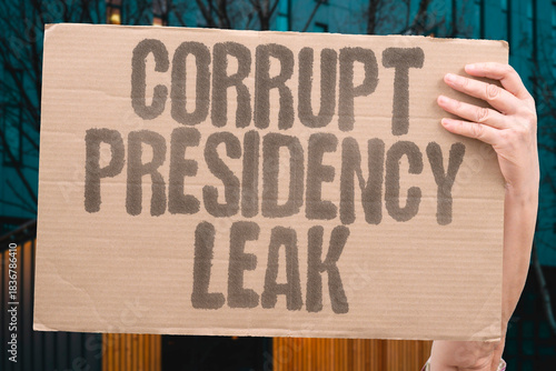 Foto "Corrupt Presidency Leak" Insider reveals executive misconduct