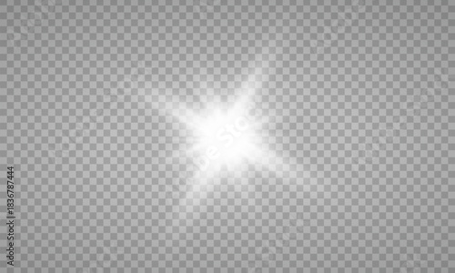 Vector transparent sunlight special lens flare light effect. PNG. Vector illustration