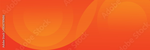Abstract orange background with circles. vector