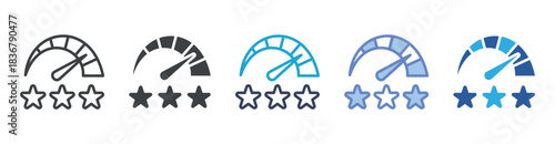 Score icon set multiple style collection