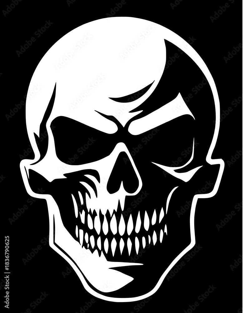 Fototapeta premium skull and crossbones illustration