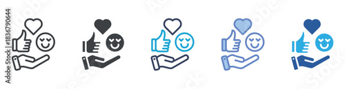 React icon set multiple style collection