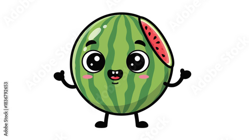 watermelon with a smile