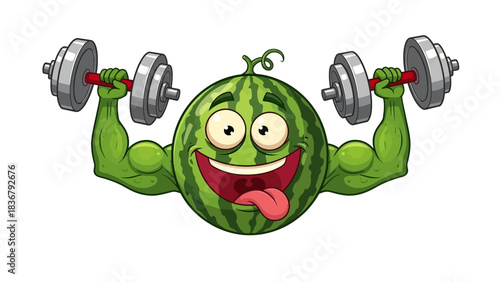 funny cartoon watermelon