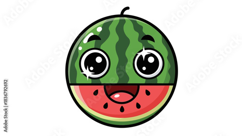 funny cartoon watermelon