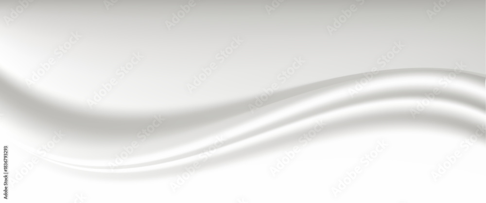 Obraz premium Silk background Design for product advertising for catalog.white silk background.gold fabric background. smooth texture. vector illustrations