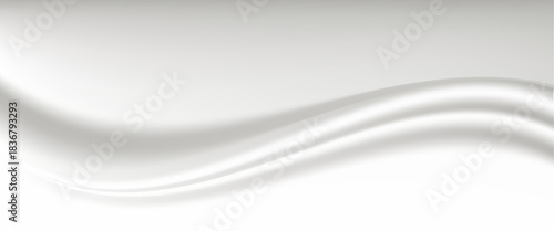 Silk background Design for product advertising for catalog.white silk background.gold fabric background. smooth texture. vector illustrations