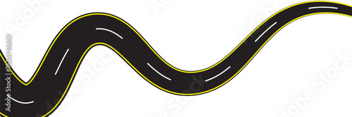 asphalt road, curve highway, vector illustrations. eps 10