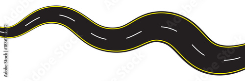 asphalt road, curve highway, vector illustrations. eps 10