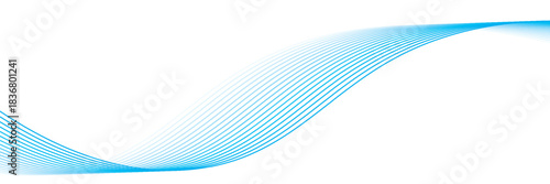 Abstract background with waves for banner. Medium banner size. Vector background with lines.