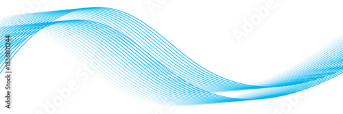 Abstract background with waves for banner. Medium banner size. Vector background with lines. Eps 10