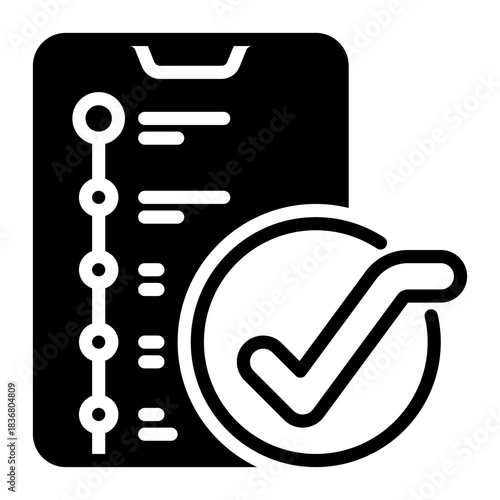 List icon, glyph icon style