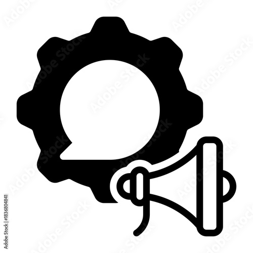Campaign icon, glyph icon style