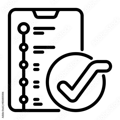 List icon, line icon style