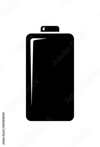 Black battery charging indicator