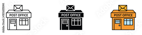 Post Office icon vector. Mail and Shipping Service symbol. vector illustration.