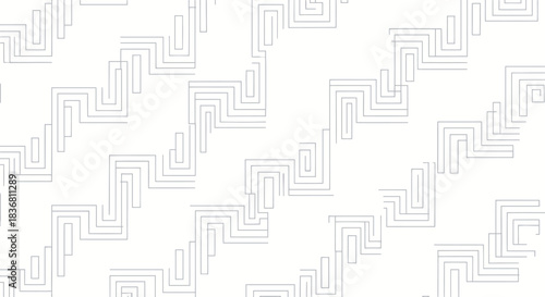 Abstract Geometric Interconnected Line Pattern Design.