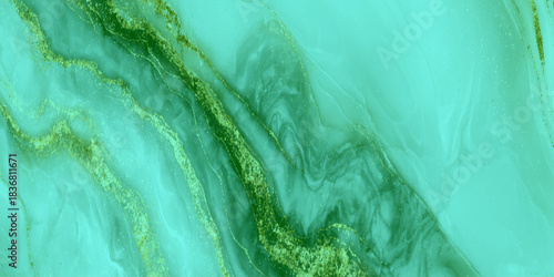 Vibrant emerald green marble texture: abstract ocean flow stone surface and teal green marble texture.