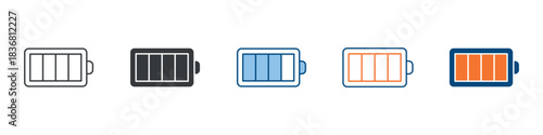 Battery Icon Set Multiple Style Collection 