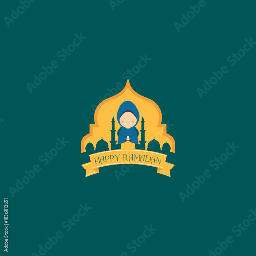 islamic icons set of vector design