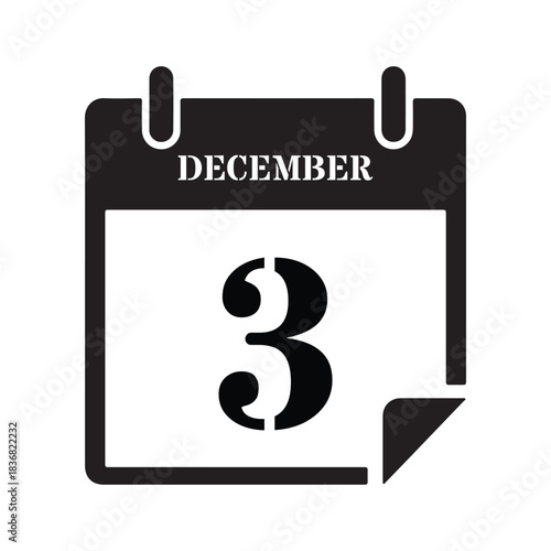 Black December Third Date Graphic