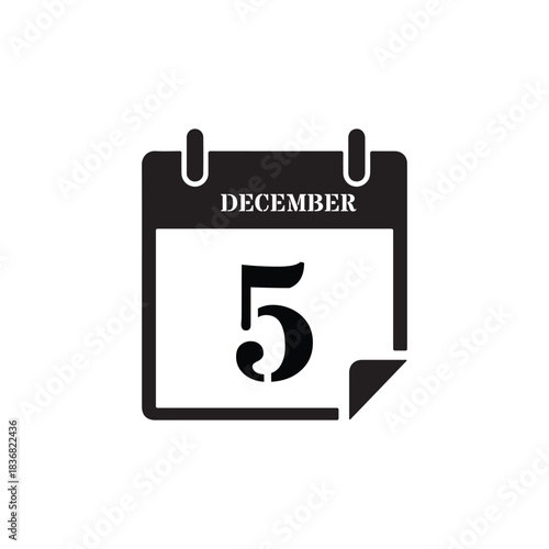 Black December Fifth Date Graphic