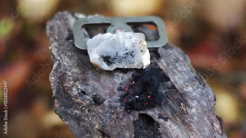 bush-craft survival fires-traditional-flint-steel