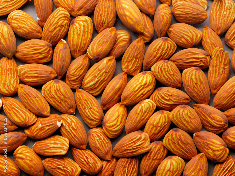 Fototapeta premium pile of walnuts as background
