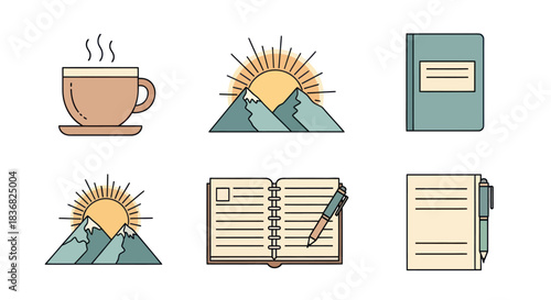 Vector Illustration of a Coffee Cup with Steam.