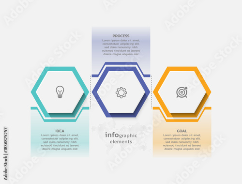 Vector infographic business template colorful design