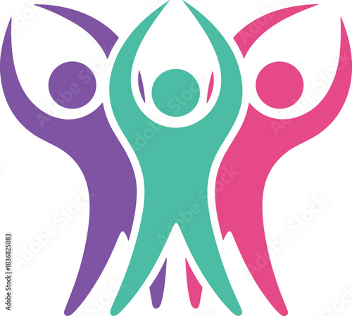 Simple line art illustration featuring the text "Family Care" between a pair of cupped hands, symbolizing family support, protection, insurance, and social welfare.