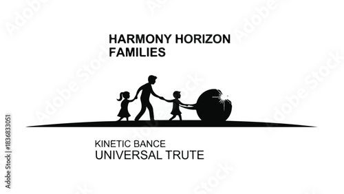 Silhouette of a family walking together under a vast sky, symbolizing unity and shared journey.