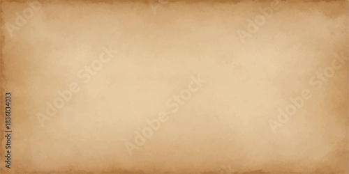Aged brown parchment texture with a blank vintage grunge background design