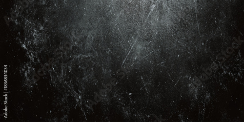 A wide panoramic shot of a distressed and grungy gray concrete wall texture for graphic design, architecture concepts.