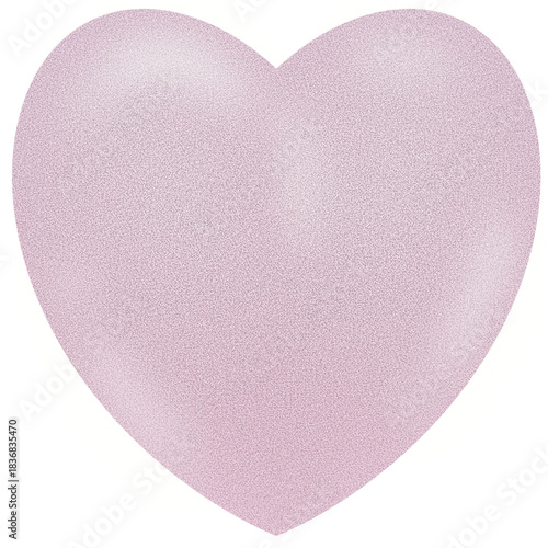 A large red–pink gradient heart with a soft grain texture on a black background. The heart shape appears smooth and modern, symbolizing love, affection, warmth