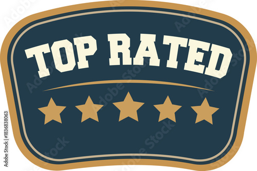 Top Rated Badge – Five Star Quality Label