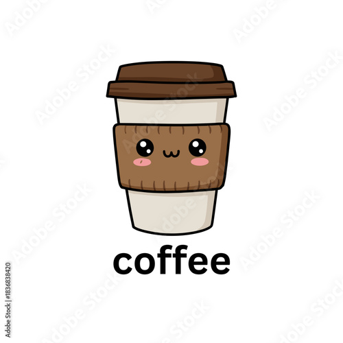 A rich, aromatic coffee cup illustration showcasing steaming hot coffee, perfect for coffee lovers, cafés, and beverage-themed designs, emphasizing warmth, energy, and comfort.