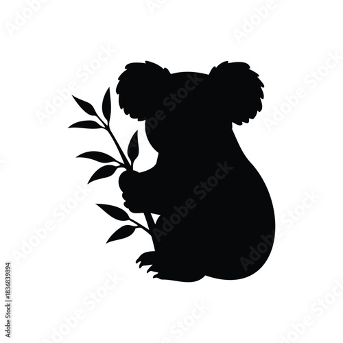 Mole silhouette vector flat illustration design.