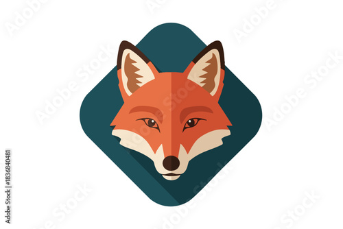 Stylized Fox Head Illustration