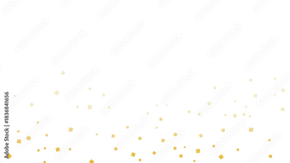 Obraz premium 背景透過の金色の箔散らし