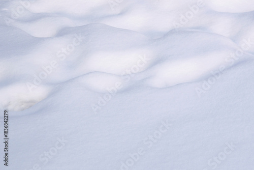 Wavy surface of a snowdrift