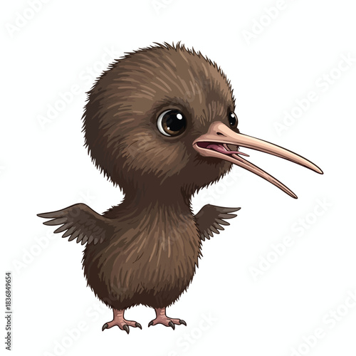 Cartoon Kiwi Bird Illustration