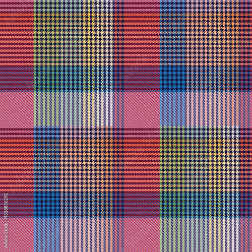 Rainbow Ombre Plaid textured Seamless Pattern