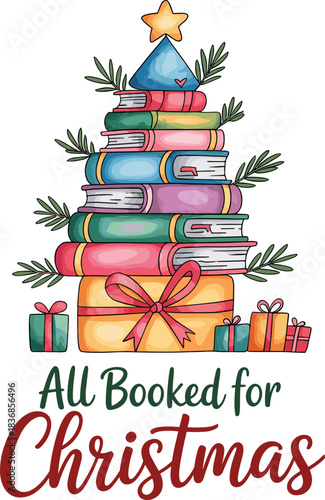  christmas bookish svg, book lover christmas svg, bookish hand drawn svg, christmas reading svg, cozy christmas svg, hand drawn christmas svg, bookworm christmas svg,
