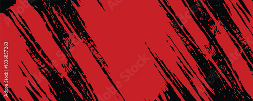 Grunge texture effect background. Distressed rough dark abstract textured. Black isolated on red. Graphic design element vintage style decoration concept for banners, flyer, card, or brochure cove
