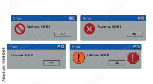 Multiple fatal error messages on computer screens