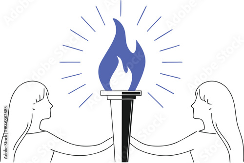 vector illustration of a candle