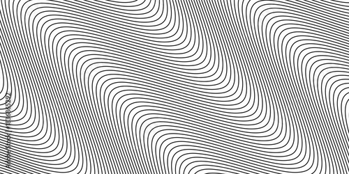 Abstract wavy optical illusion line pattern background. Eps10