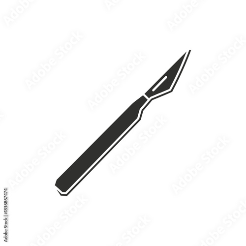 Scalpel Icon A Simple and Clear Illustration of a Surgical Blade